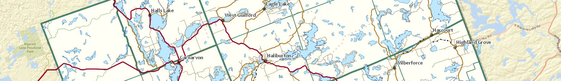 haliburton county gis map